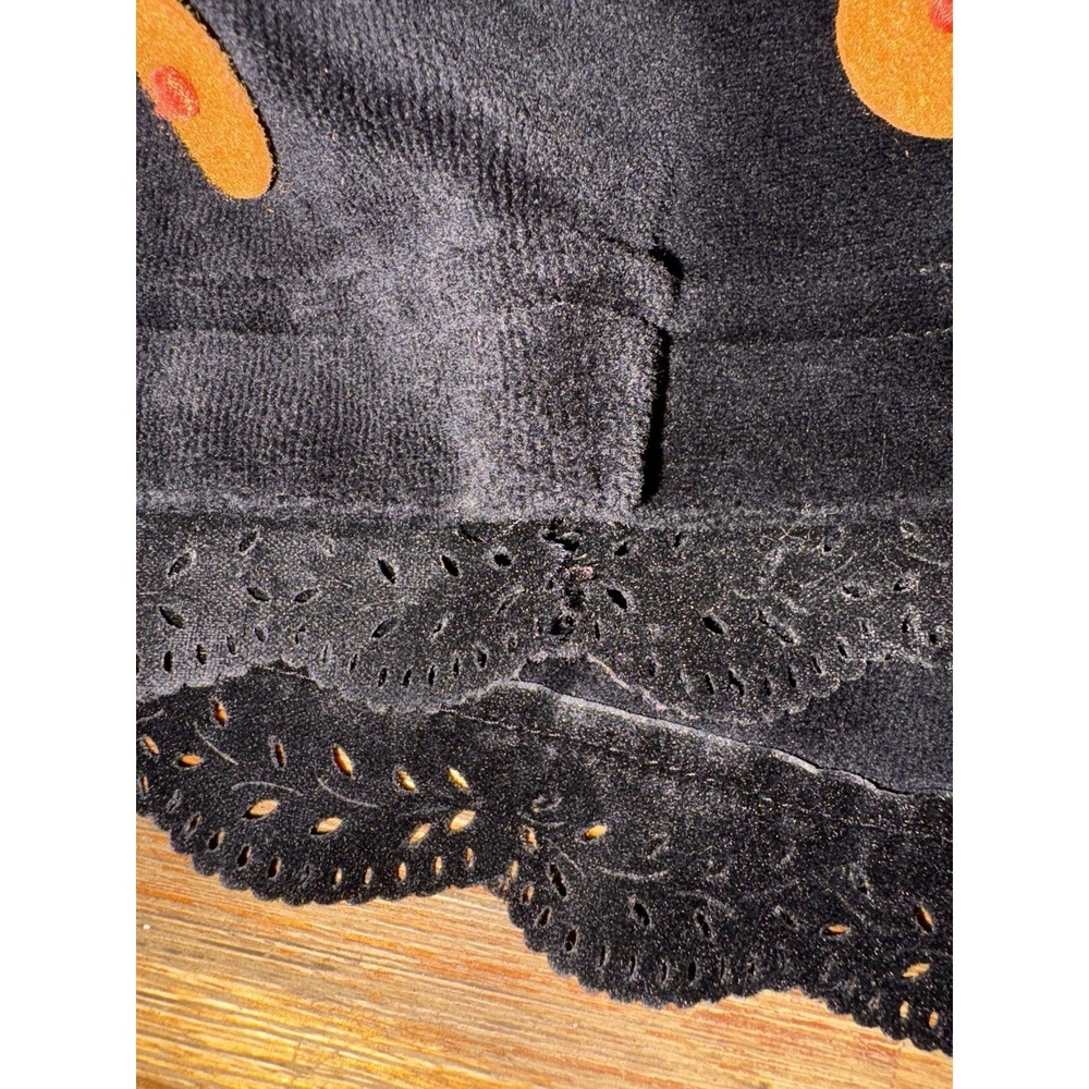 POTTERY BARN Kids Butterfly Dress Size 4-6 Black Orange Velvet Costume Only READ - Picture 15 of 16